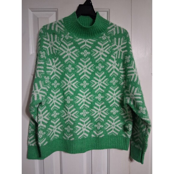 NWT Women's Old Navy Holiday Print Mock Neck Sweater Size S N5 - Picture 5 of 11
